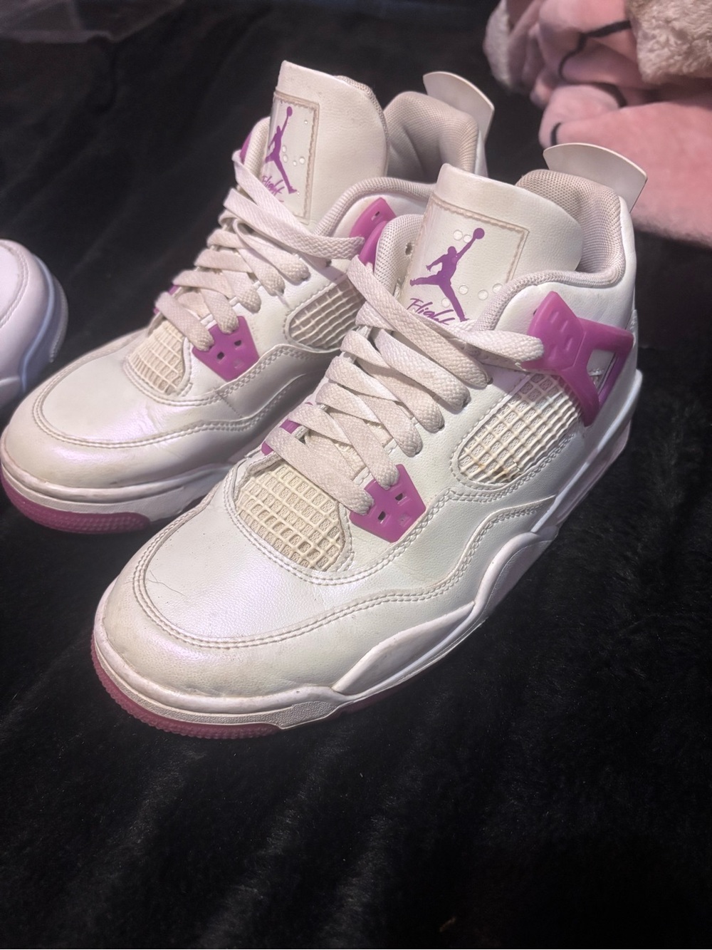 Jordan Women’s Sneakers in White and Pink Accents